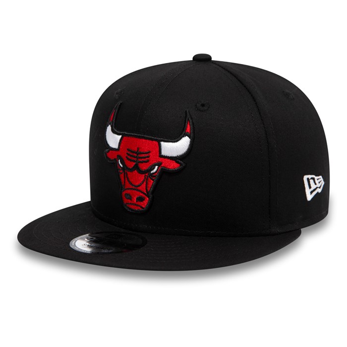Chicago Bulls Logo 9FIFTY Lippis Mustat - New Era Lippikset Verkossa FI-194856
